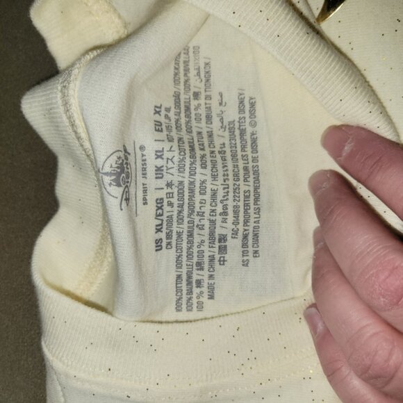 XL Disneyland Resort Cream Long Sleeve Shirt - Picture 3 of 6